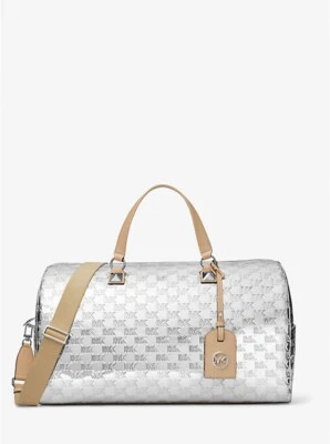 Bolso de fin de semana Michael Kors Grayson extra grande con logotipo plateado en relieve Foto 1 de 4