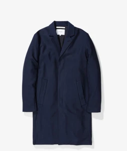 Norse Projects Sundsval Coat in Dark Navy, sizes S, M, L & XL - BNWT, RRP £450 - Picture 1 of 12