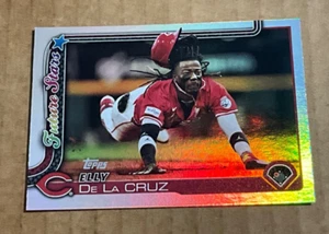 2025 Topps # 150 Elly De La Cruz Future Stars Rainbow Foil Cincinnati Reds - Picture 1 of 2