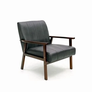 Armchair Stylish Modern Living Room Accent Single Chair Wood Frame Armchair - Picture 1 of 9