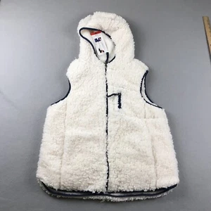 Weatherproof Jacket Vest Womens Medium Ivory Fleece Full Zip Hooded NWT - Picture 1 of 12