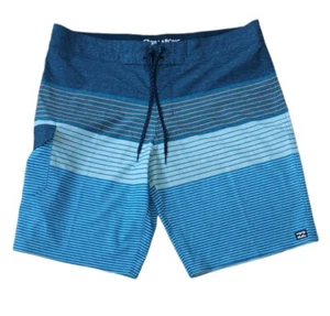 Billabong Hombres Reciclador Board Shorts 36 Azul Rendimiento Baúl de Natación Bolsillo - Imagen 1 de 11