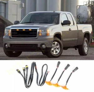 For GMC Sierra 1500 2007-13 Car Front Grille LED Light Raptor Style Grill Cover - Picture 1 of 2