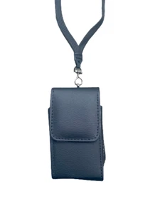 Leather Around the neck safety lanyard case fits Cingular Flex Flip Phone - Picture 1 of 5