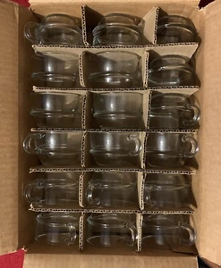 3 Dz Libbey 6 1/2 oz Stacking Punch Cups Model 5276 Clear Glass Boxed 3.25" USA - Picture 1 of 10