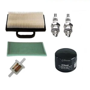 Spark Plug Oil Fuel & Air Filter Kit for 14-24HP Intek V Twin Briggs Motors - Picture 1 of 3