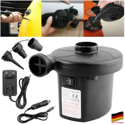 Elektropumpe Elektrische Luftpumpe 2 in 1 Gebläsepumpe FÜR Schlauchboot Matratze - Bild 1 von 4