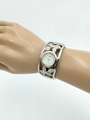 Vintage Collezio Quartz Japan Movt Hinged Bangle Wrist Watch Silver-tone - Изображение 1 из 4