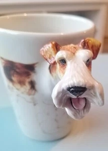 Blue Witch Ceramics Wire Fox Terrier Mug - Picture 1 of 5