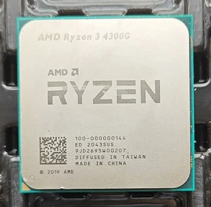 AMD Ryzen 3 4300G 4-core 8-thread 65W 4MB AM4 3.80GHZ CPU processor - Photo 1/1