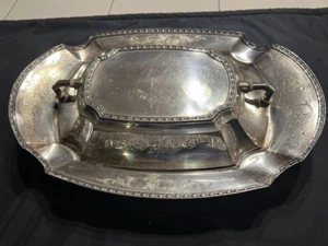 Vintage Chippendale Silver Plated Serving Dish With Lid. - Picture 1 of 10