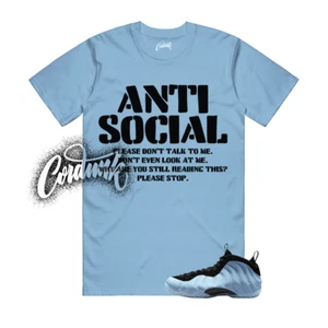 Foamposite Psychic Blue Black Air One T Shirt Match AS - Picture 1 of 1