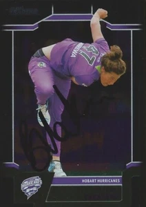 ✺Signed✺ 2020 2021 HOBART HURRICANES WBBL Cricket Card BELINDA VAKAREWA Parallel - Picture 1 of 3