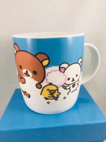 San-X Rilakkuma bear Cotton Candy theme ceramic mug w/box NEW Japan 2011 Cover