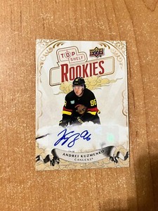 2023 Upper Deck National Convention - Andrei Kuzmenko Top Shelf Rookies Auto /75