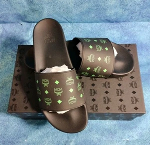 MCM Visetos Slides - Made In Italy Uomo US Taglia 11 - Foto 1 di 7