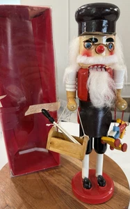 Nutcraker Toy Maker Vintage Wooden Christmas Decoration With Tools and Toys 1989 - Picture 1 of 10