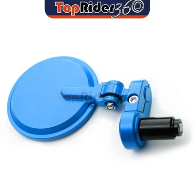 Espejos retrovisores de extremo de barra azules CNC NXP10 para Yamaha T-MAX 530 ABS TMAX 15-17 16 Foto 1 de 4