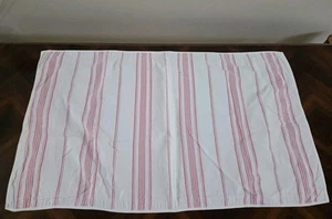 1 Vintage Ralph Lauren Summer Cottage KING Pillow Sham Pink White Stripe - Picture 1 of 9