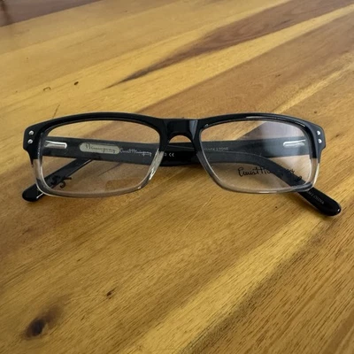 Óculos unissex Ernest Hemingway H4613 preto brilhante claro 2 tons 50 17 140 NOVO - Imagem 1 de 4