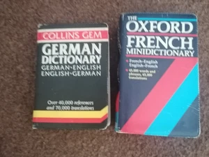Pocket Size English -French & English - German Dictionary's - Picture 1 of 3
