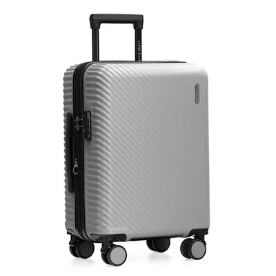 Bridgetown Expandable Nestable Luggage Set, Silver, 21" Carry-on - Image 1 of 4