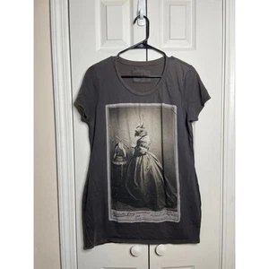 AllSaints Spitafields Long T shirt Parrot Dress Gray Faded Worn Size Medium - Picture 1 of 9