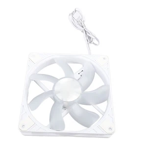 ARGB Case Fan 140mm 1500RPM 110CFM Smart PWM Control MFDB Maglev Bearing PC NEW - Afbeelding 1 van 12