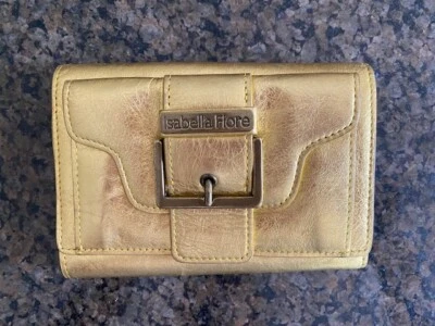 CARTERA ISABELLA FIORE DORADA METALIZADA TRIPLE Foto 1 de 4