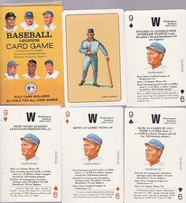 WALTER JOHNSON 4 CARDS FROM THE 1991 BASEBALL LEGENDS PLAYING CARD GAME