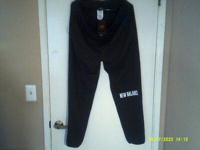 NEW BALANCE SPORT "Performance Joggers" PANTALONES HOMBRE NEGRO BLANCO GRANDES MP23900 Foto 1 de 4