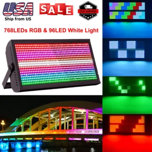 Disco Light 768LEDs Wall Wash light DMX512 RGB Beam Stage Lighting DJ Disco Club - Picture 1 of 5
