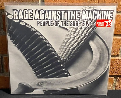 RAGE AGAINST THE MACHINE - People of The Sun, Ltd 10" GREY VINYL EP + Insert New - Image 1 of 4