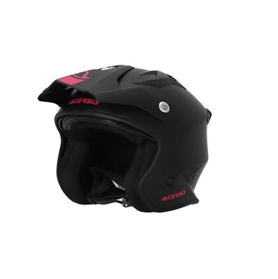 CASCO ACERBIS - JET ARIA ECE 22.06 - NERO ROSA - TAGLIA XS