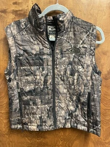 Drake Waterfowl Realtree Timber Boys Size 14 Full Zip Sleeveless Puffer Vest - Picture 1 of 15