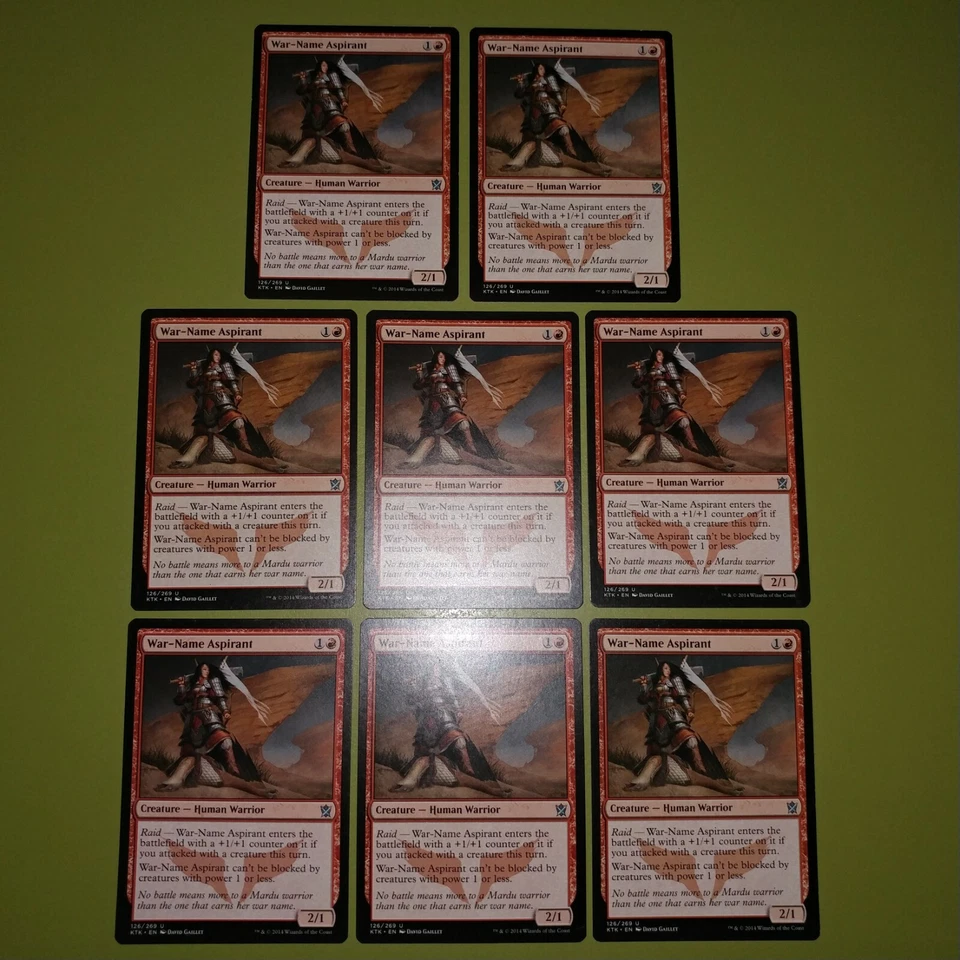 8 War-Name Aspirant Khans of Tarkir Magic the Gathering MTG 8 - Image 1 of 1