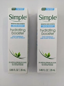 Simple Water Boost Hydrating with minerals and Plant Extract 2 Tubes .85 oz  - Picture 1 of 5