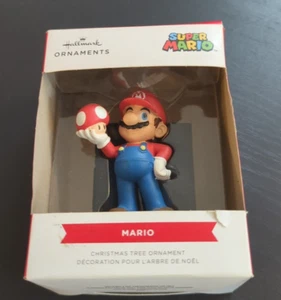 2021 Hallmark Christmas tree ornament Super Mario Brothers Mario blue red - Picture 1 of 6