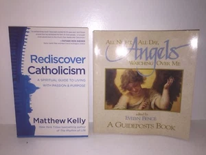 Lot Of 2 Books Rediscovering Catholicism, All Day All Night Angels Watching Over - Bild 1 von 7