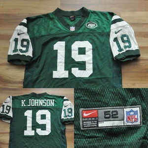Keyshawn Johnson New York Jets Nike Jersey Authentic Green Sewn NFL Men 52 2XL - Picture 1 of 10