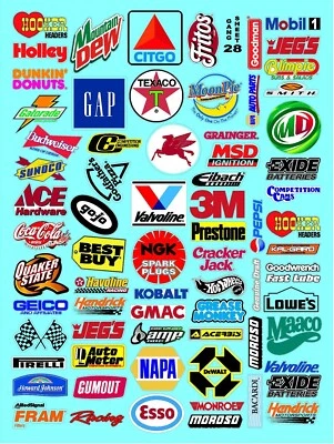 CLEAR VINYL  Sheet 28 -R/C MODEL Decal SHEET - HUGE 1/6TH TO 1/4 SCALE DIE-CUT - Image 1 of 4