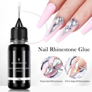 Born Pretty 10g Nail Rhinestones Adhesive Glue Gel UV LED Paste Crystal Gem - Picture 1 of 7