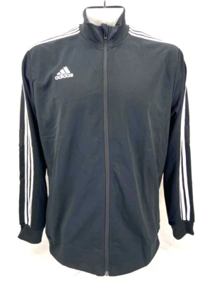 NEW Adidas Tiro 19 Training 3-Stripe Track Jacket Full Zip Black LS Men's XL - Image 1 of 4
