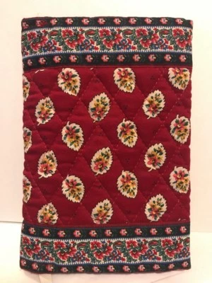 Vera Bradley Rare Retired Red Leaf Redleaf  Book Cover - Image 1 of 3