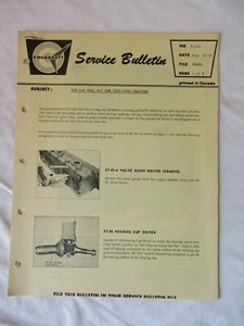 1962 Cockshutt 1800 1900 tractor STS-148 tool kit service bulletin brochure - Picture 1 of 8