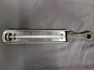 TERMÓMETRO PARA FREÍR TAYLOR vintage mango de madera verde - Imagen 1 de 5