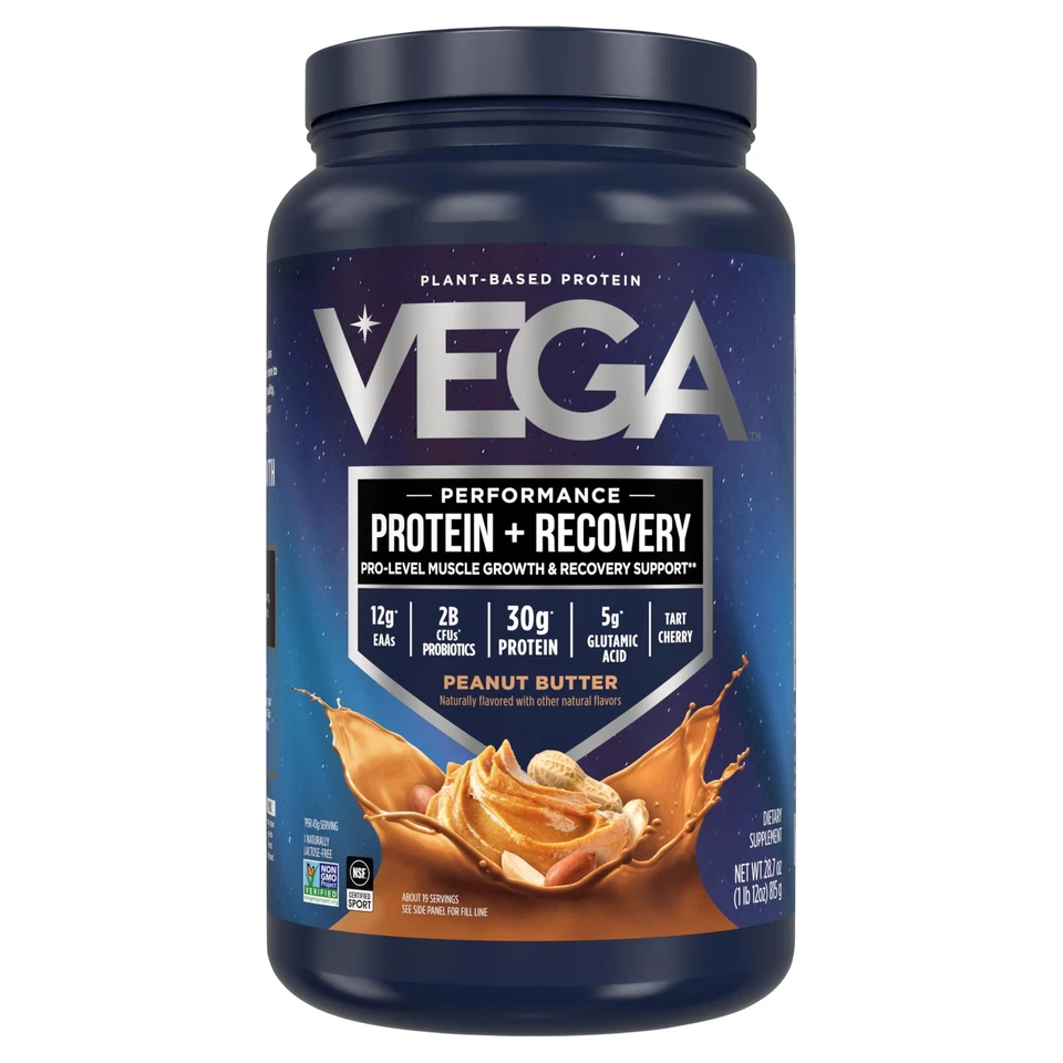 VEGA Nutrition Sport Protein Peanut Butter 29oz Tub