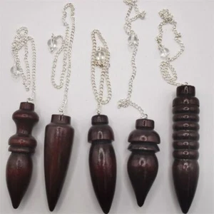 Wooden Reiki Pendulum Pendant Healing Reiki Spiritual Pendulo - Picture 1 of 18