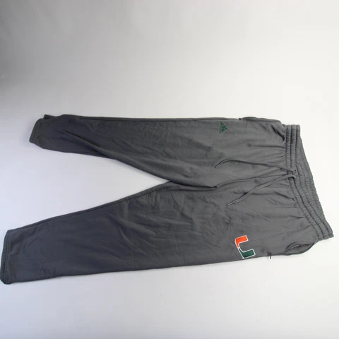 Miami Hurricanes adidas Aeroready Athletic Pants Men's Gray Used Cover