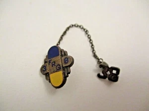 Vintage 1938 Fox River Grove Junior High School Class Lapel Pin Illinois - Picture 1 of 5